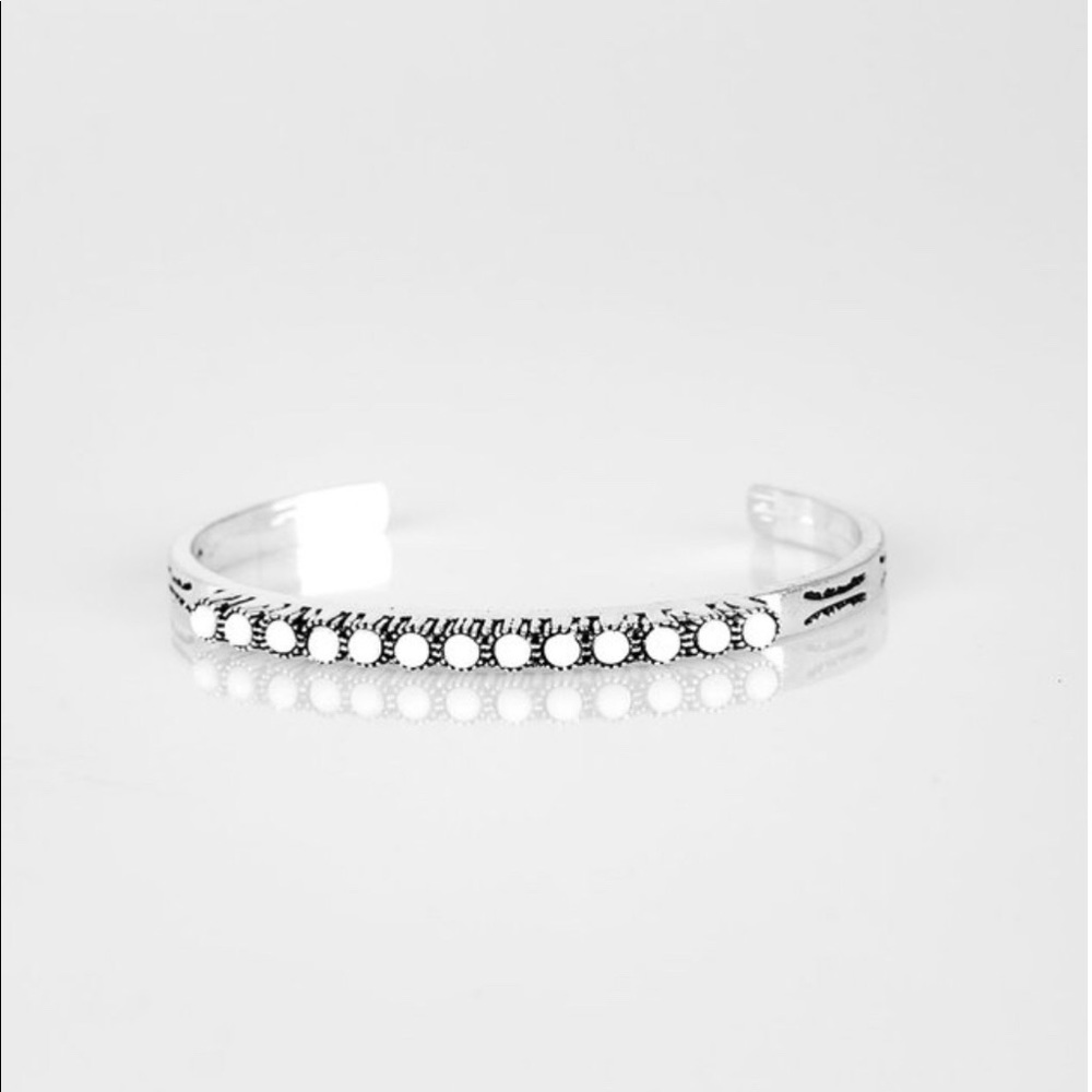 White Cuff Bracelet